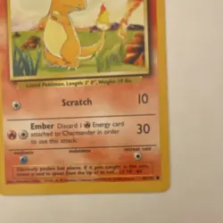 Pokemon Charmander Base Set Card 046/102 50 HP Common English Regular - Image 3