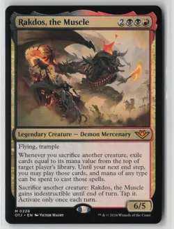 Rakdos, the Muscle 226 Mythic Outlaws of Thunder Junction Near Mint - Image 1