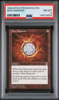 1998 MTG STRONGHOLD MOX DIAMOND PSA 8 - Image 1