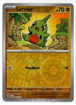 Pokemon Prismatic Evolutions Reverse Holo 047/131 Larvitar - Image 1
