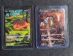 Pokemon VSTAR Universe KR Glurak/Charizard V & Entei V SAR Texture ERROR Pair NM - Image 1