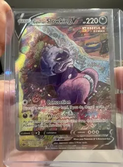🧌 Galarian Slowking V 179/198 Alt Art Chilling Reign Pokemon✨ - Image 2