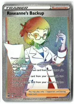 Roseanne's Backup ⭐ 180/172 Holo Rainbow Rare Brilliant Stars 2022 Pokemon NM - Image 1