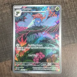 Gloom 198/197 Sv03: Obsidian Flames Pokemon TCG Illustration Rare mint - Image 1