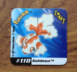 Goldeen Pokemon Staks - Johto League Champions - Panini 2002 . Free UK P&P - Image 1