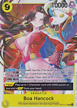 Boa Hancock OP14-112 SR - One Piece TCG - The Azure Sea's Seven Holo Foil NM/M - Image 1