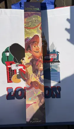 Disney Store exclusive Lorcana - Foil Toy Story buzz and woody Play Mat - Image 1