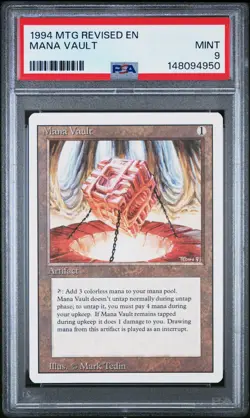 1994 MAGIC THE GATHERING REVISED EDITION MANA VAULT PSA 9 - Image 1