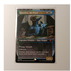 Magic: The Gathering Quandrix, the Proof Borderless SOS Mythic Blue Green 6/6 - Image 1