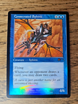 Consecrated Sphinx Retro Frame Foil Secret Lair Promo 2026 Magiccon NM - Image 1