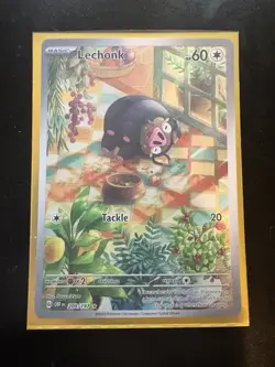 Pokemon Lechonk 209/197 SV03 Obsidian Flames Illustration Rare Full Art Holo EN - Image 1