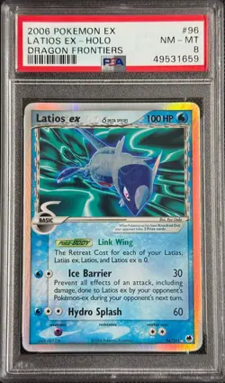 Pokemon Card Latios EX 96/101 Holo PSA 8 EX Dragon Frontiers - Image 1