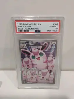 2025 Pokemon TCG Wigglytuff Illustration Rare Holo PSA 10 105/094 - Image 1