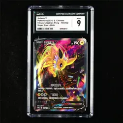 CGC 9 MINT 2024 Pokemon CHN Jolteon V 144/132 SR - Image 1