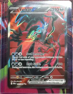 Yveltal EX 105/088 POR Full Art Ultra Rare Holo 210 HP 210 Attack Pokemon TCG - Image 1