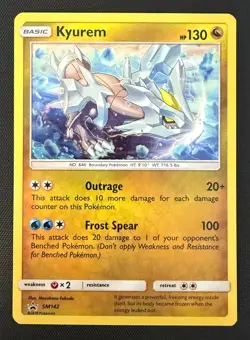 Kyurem SM142 Black Star Promo - Pokemon Holo Lightly Played Pokemon TCG - Image 1