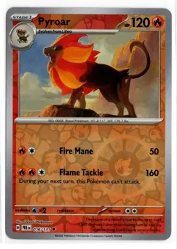 Pokemon Prismatic Evolutions Reverse Holo 016/131 Pyroar - Image 1