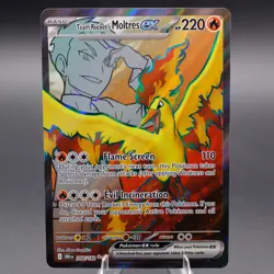 Team Rocket's Moltres ex 208/182 Ultra Rare SV10: Destined Rivals Pokemon TCG N - Image 1