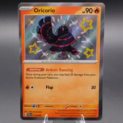 Oricorio 113/091 Shiny Rare SV: Paldean Fates Pokemon TCG NM - Image 1