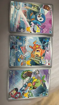 Pokemon First Partner Illustration Collection Series 1 Gen 4 Starter Set - Image 1