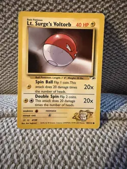 LT. SURGE’S VOLTORB 84/132 - Gym Heroes Set - VINTAGE WOTC Pokemon Card - Image 1