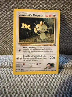 Pokemon TCG Giovanni's Meowth Gym Challenge Unlimited Uncommon Card 43/132 - Image 1