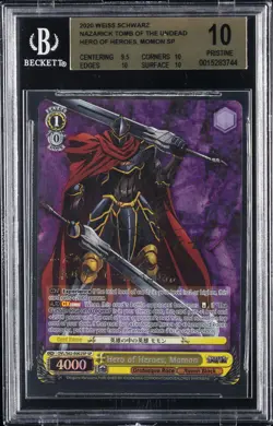 2020 WEISS SCHWARZ NAZARICK TOMB OF THE UNDEAD HERO OF HEROES, MOMON SP BGS 10 - Image 1