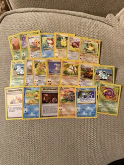 Pokemon Cards Bundle Of Italian Fossil And Jungle Cards - Mixed conditions - Image 1
