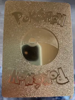 Gold Pikachu & Zekrom GX Tag Team Metal Card Pokemon Collector Display - Image 2