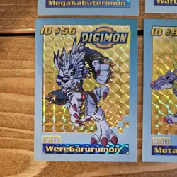 Vintage Digimon Toy Promo Cards | Lot of 4 Holo Prism Cards - Image 2