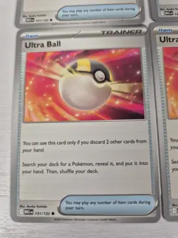 4 x Ultra Ball 131/132 Mega Evolution Pokemon TCG Trainer Playset Deck Building - Image 2