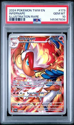 Pokemon Infernape 173/167 Illustration Rare Holo PSA 10 - Image 3