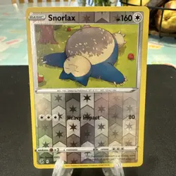 POKEMON SNORLAX 206/264 REVERSE HOLO FUSION STRIKE LP - Image 1