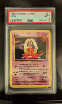 PSA 9 MINT 1999 BASE SET POKEMON JYNX 31/102 #31 WOTC GRADED TCG - Image 1