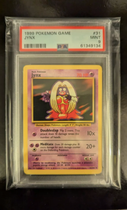 PSA 9 MINT 1999 BASE SET POKEMON JYNX 31/102 #31 WOTC GRADED TCG - Image 3