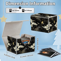 For MTG Commander Deck Box,Card Deck Box for Trading Yugioh Mtg,Fits 100 Double - Image 4