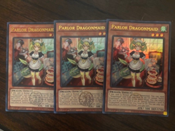 Yugioh 3x Parlor Dragonmaid BLMM-EN060 Ultra Rare 1st Edition NM - Image 1