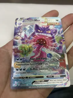 Pokemon 2021 Gengar VMAX 271/264 Alt Art Fusion Strike DIY/gift card - Image 3
