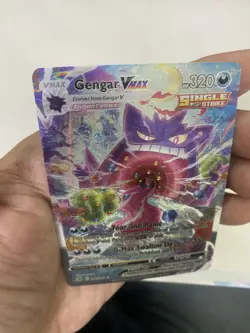 Pokemon 2021 Gengar VMAX 271/264 Alt Art Fusion Strike DIY/gift card - Image 4