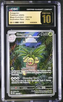 Exeggutor 135/132 Illustration Rare IR Pokemon Mega Evolution CGC 10 PRISTINE - Image 1