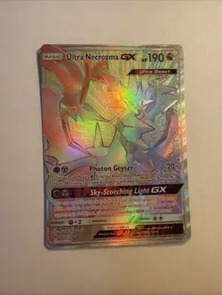 ULTRA NECROZMA GX 140/131 POKEMON FORBIDDEN LIGHT SECRET RARE RAINBOW - MP - Image 1