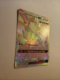 ULTRA NECROZMA GX 140/131 POKEMON FORBIDDEN LIGHT SECRET RARE RAINBOW - MP - Image 2
