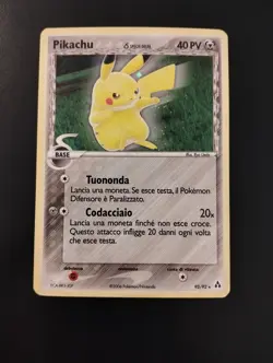 Carte Pokemon PIKACHU 93/92 Specie Delta ITA Holo Italiano - Image 1