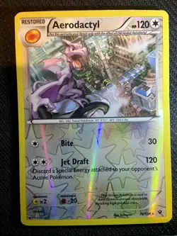 Aerodactyl 76/124 Fates Collide Pokemon English Reverse Holo 2016 - Image 1