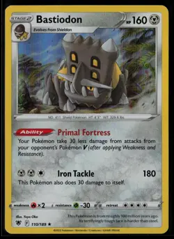 Bastiodon 110/189 Holo Rare Astral Radiance Pokemon Holo Lightly Played - Image 1
