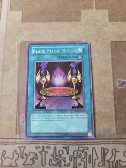 YUGIOH MAGICIAN OF BLACK CHAOS + BLACK MAGIC RITUAL PP01 SECRET UNLIMITED ED LP - Image 2