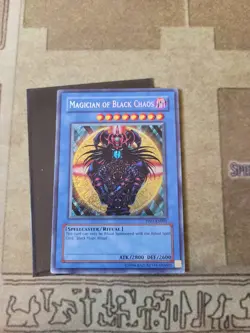 YUGIOH MAGICIAN OF BLACK CHAOS + BLACK MAGIC RITUAL PP01 SECRET UNLIMITED ED LP - Image 4