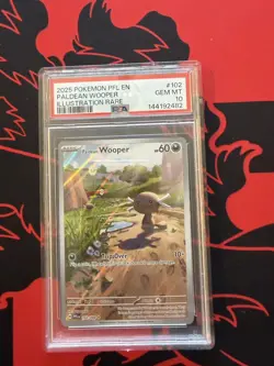 Graded Pokemon Card Paldean Wooper 102/094 PFL Phantasmal Flames PSA 10 Gem Mint - Image 1