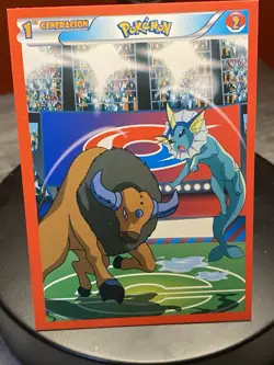 CARD POKEMON POKEDEX EF VOL. I #02 TAUROS & VAPOREON 2022 Kanto PERU Edition TCG - Image 1