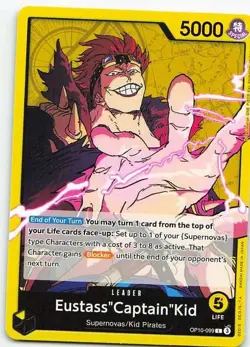 Eustass Kid OP10-099 One Piece Card Game Leader NM One Piece TCG - Image 1